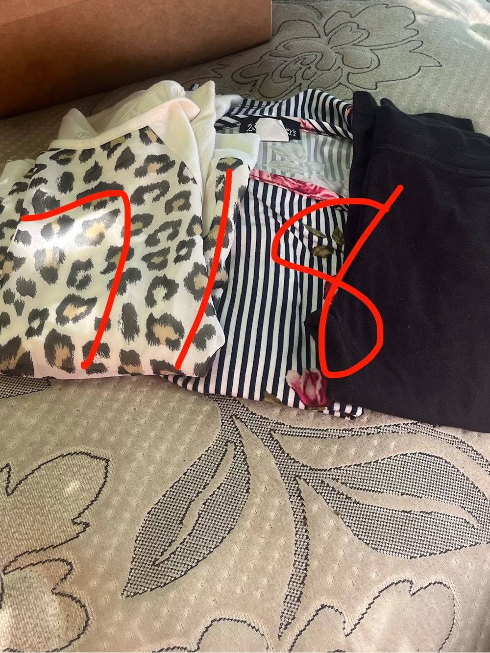 Kids Leopard Print and Solid Leggings Bundle - Black and White